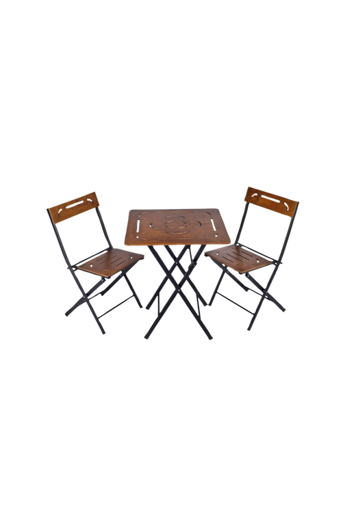 hom_1726269-03_Fs Bild på Trädgårdsset med bord och stolar (3 delar) Oval - Hanah Home