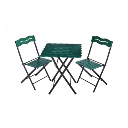 Bild på Trädgårdsset med bord och stolar (3 delar) Wave - Hanah Home