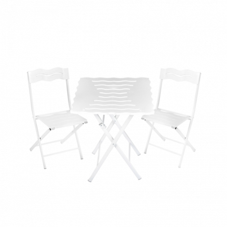 Bild på Trädgårdsset med bord och stolar (3 delar) Wave - Hanah Home