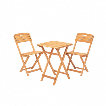 Bild på Trädgårdsset med bord och stolar (3 delar) Miya 000 - Hanah Home