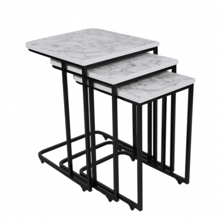 Bild på Satsbord (3 st.) Metal Zigon - Hanah Home