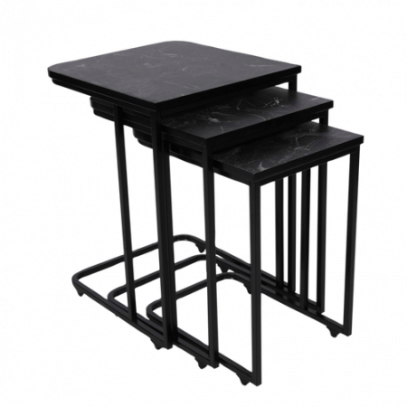 Bild på Satsbord (3 st.) Metal Zigon - Hanah Home