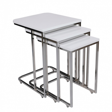 Bild på Satsbord (3 st.) Metal Zigon - Hanah Home