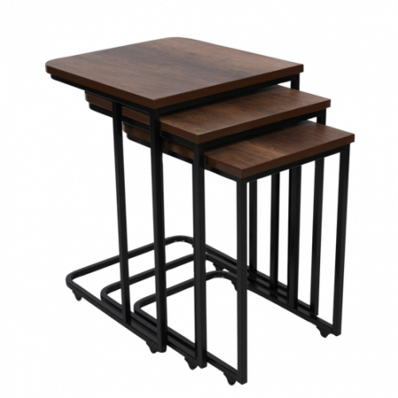 Bild på Satsbord (3 st.) Metal Zigon - Hanah Home