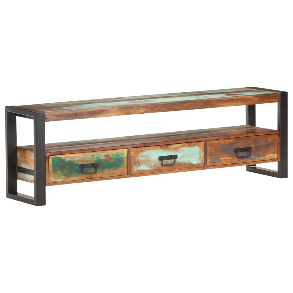 8720286070505_a_en_hd_1 Bild på vidaXL Tv-bänk 150x30x45 cm massivt återvunnet trä