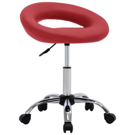 Bild på vidaXL Snurrbar stol vinröd konstläder