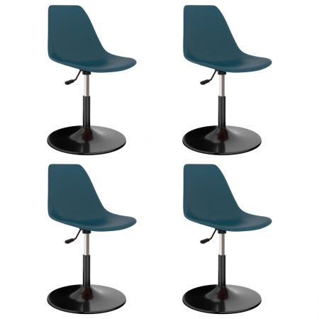 Bild på vidaXL Snurrbara matstolar 4 st turkos PP