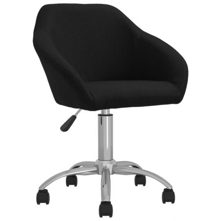 Bild på vidaXL Snurrbar kontorsstol svart tyg
