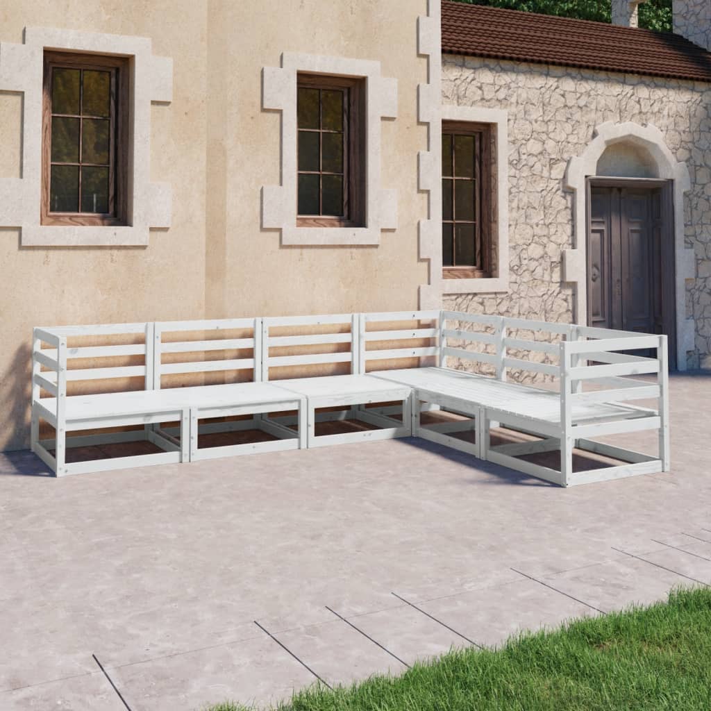 8720286468388_m_en_hd_1 Bild på vidaXL Loungegrupp 6 delar vit massiv furu