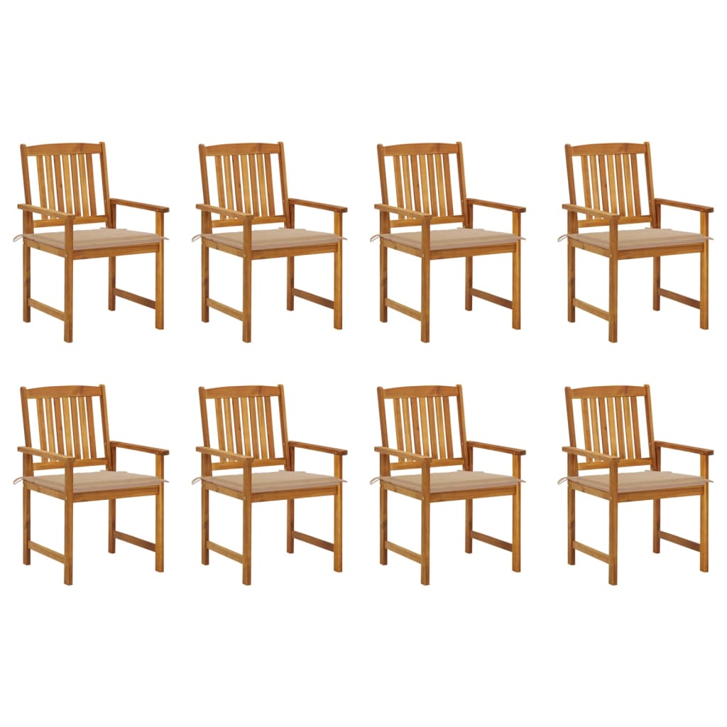 8720286507612_a_en_hd_1 Bild på vidaXL Trädgårdsstolar med dynor 8 st massivt akaciaträ