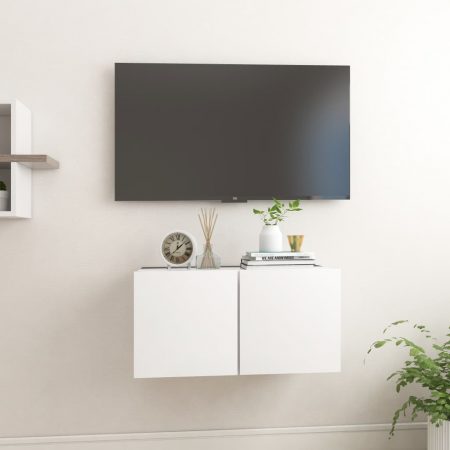 Bild på vidaXL Hängande TV-skåp vit 60x30x30 cm