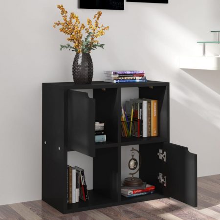 Bild på vidaXL Bokhylla svart 60x27