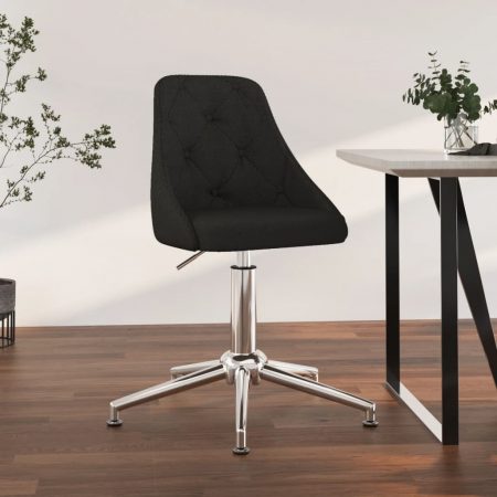 Bild på vidaXL Snurrbar kontorsstol svart tyg