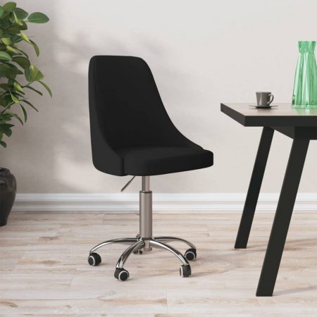 Bild på vidaXL Snurrbar kontorsstol svart tyg