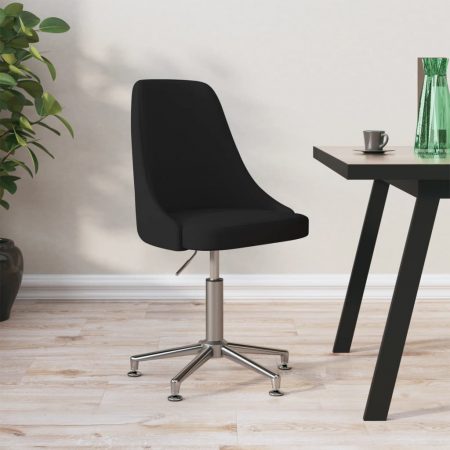 Bild på vidaXL Snurrbar kontorsstol svart tyg