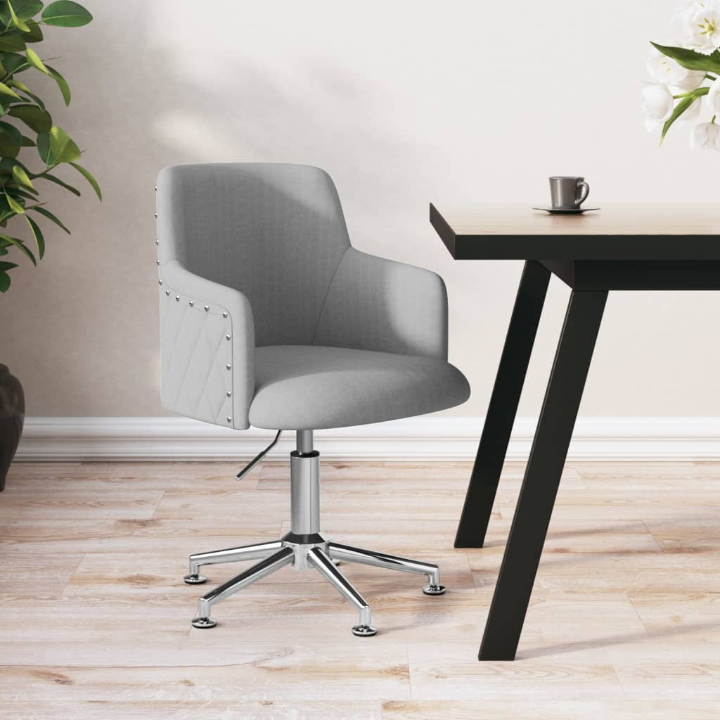 8720286674932_m_en_hd_1 Bild på vidaXL Snurrbar kontorsstol ljusgrå tyg