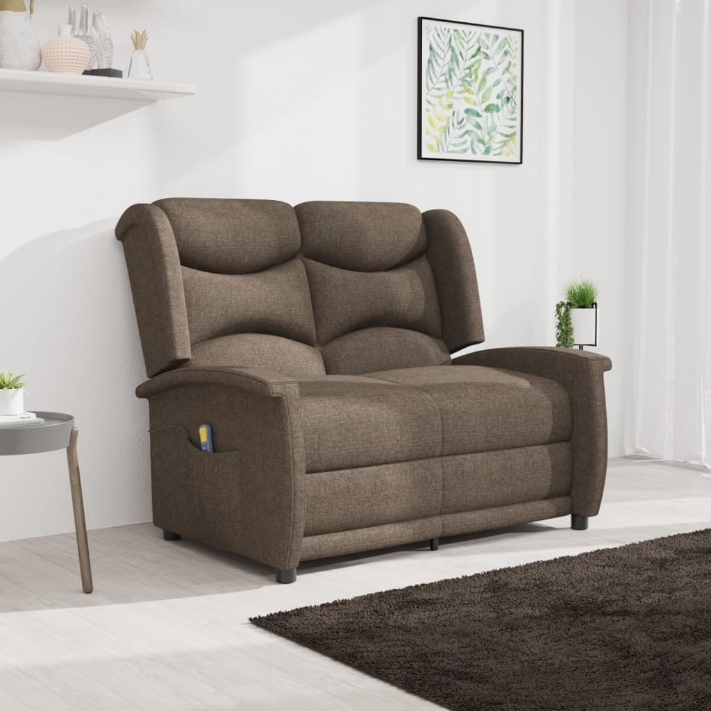 8720286713600_m_en_hd_1 Bild på vidaXL 2-sits massagestol ljusgrå brun tyg