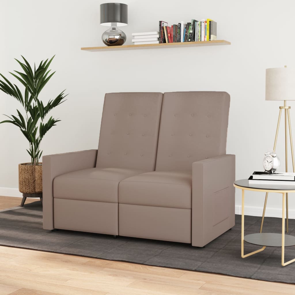 8720286716670_m_en_hd_1 Bild på vidaXL reclinerfåtölj 2-sits taupe tyg