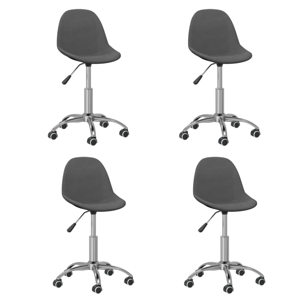 8720286729588_a_en_hd_1 Bild på vidaXL Snurrbara matstolar 4 st mörkgrå tyg