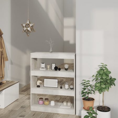 Bild på vidaXL Bokhylla/Rumsavdelare betonggrå 80x30x103 cm konstruerat trä