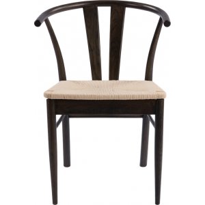 2 st Chiba matstol - Mörkbrun lackerad ek - Trästolar