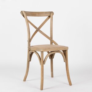 2 st Gaston stol med kryss i ryggen - Trästolar