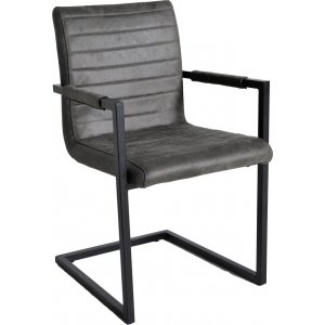 2 st Morely matstol - Grå PU - Konstläderklädda stolar