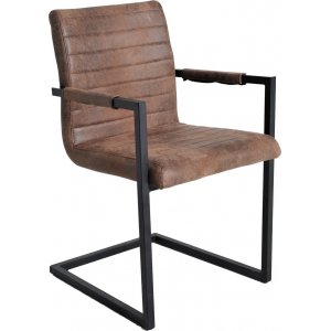 2 st Morely matstol - Ljusbrun PU - Konstläderklädda stolar