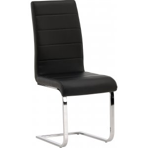 2 st Tempo matstol - Svart PU - Konstläderklädda stolar