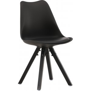 2 st Zeno matstol - Svart - Trästolar