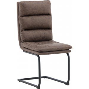 2 st Zizo matstol - Svart/brun - Klädda & stoppade stolar