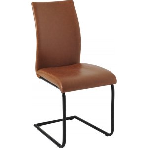 4 st Lina matstol - Ljusbrun PU - Konstläderklädda stolar
