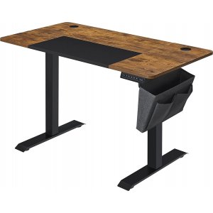 Charlene höj och sänkbart skrivbord 120 x 60 cm - Brun/svart - Höj och sänkbara skrivbord