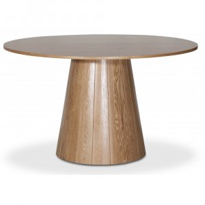 Cone runt matbord Ø115 cm - Whitewash - Ovala & Runda bord