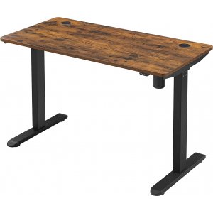 Eleonora höj och sänkbart skrivbord 120 x 60 cm - Brun/svart - Höj och sänkbara skrivbord