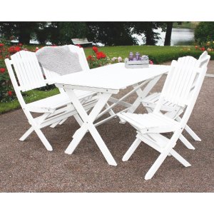 Haväng vit matgrupp för utomhus - Utematgrupper