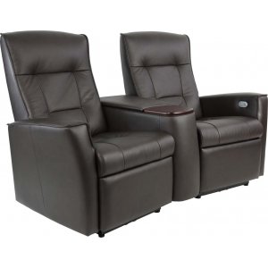 Hjellegjerde Ullstein elektrisk 2-sits biosoffa - Brun - 2-sits soffor