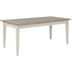 Hvaler matbord 180 cm - Antikgrå/ljusbetsad ek - 180 cm långa bord