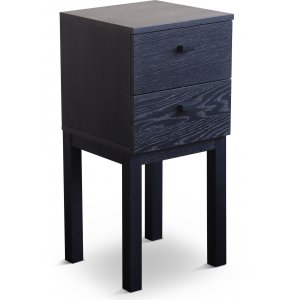 Kivik sängbord med låda i svartbetsad ek - Sängbord -Sovrumsmöbler - Sängbord