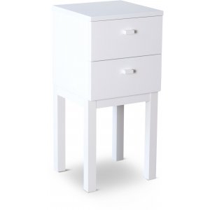 Kivik vitt sängbord med låda - Sängbord -Sovrumsmöbler - Sängbord