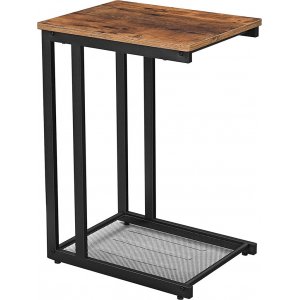 Nick sidobord 48 x 35 cm - Brun/svart - Sängbord -Sovrumsmöbler - Sängbord