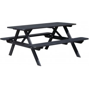 Rasta bänkset - Svart - Utematbord