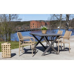 Scottsdale utematgrupp med 4 st karmstolar -Utemöbelgrupper - Loungegrupper