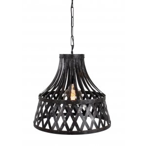 Taklampa Iron svart vintage - Pendellampor