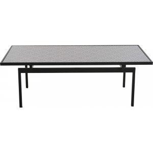 Troya soffbord 120 x 58 cm - Svart/vit - Soffbord