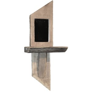 Vägghylla med Spegel - Återvunnet trä - Vägghyllor -Hyllor & Förvaring - Hyllor