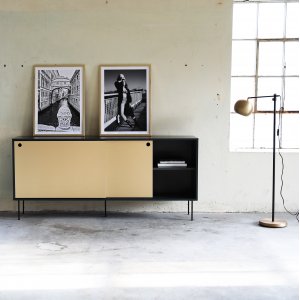 Volume sideboard i mässing 178 cm - Svart - Skänkar & Sideboards -Skänkar & Sideboards - Hyllor & Förvaring