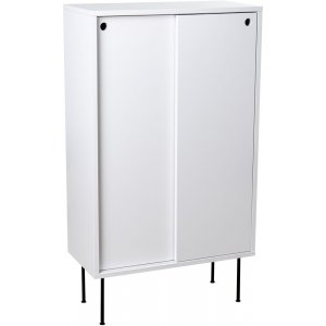 Volume vitt skåp med skjutdörrar - Svart - Skåp -Skåp - Hyllor & Förvaring